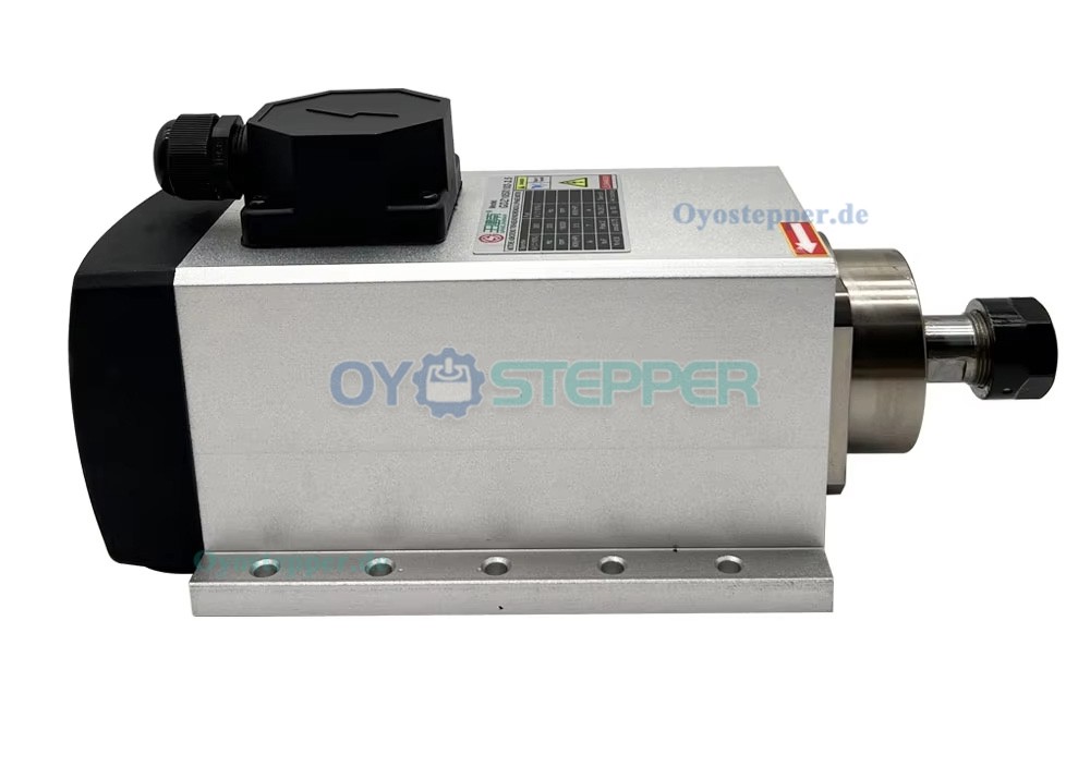 Luftgek&uuml;hltes CNC HF-Spindel-Set 3,5kW ER20 18000U/min mit 3,7kW Frequenzumrichter und 13-teiligem ER20 Spannzangensatz